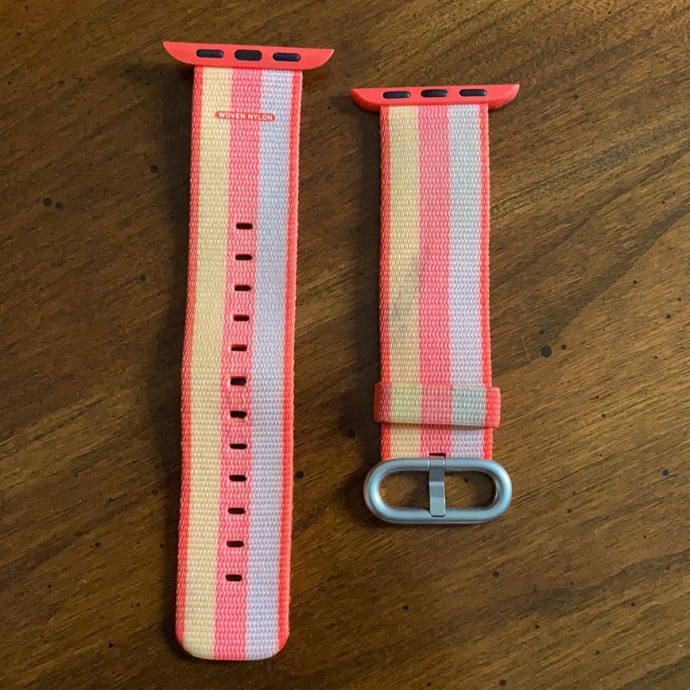 Pink Nylon Apple Watch Band